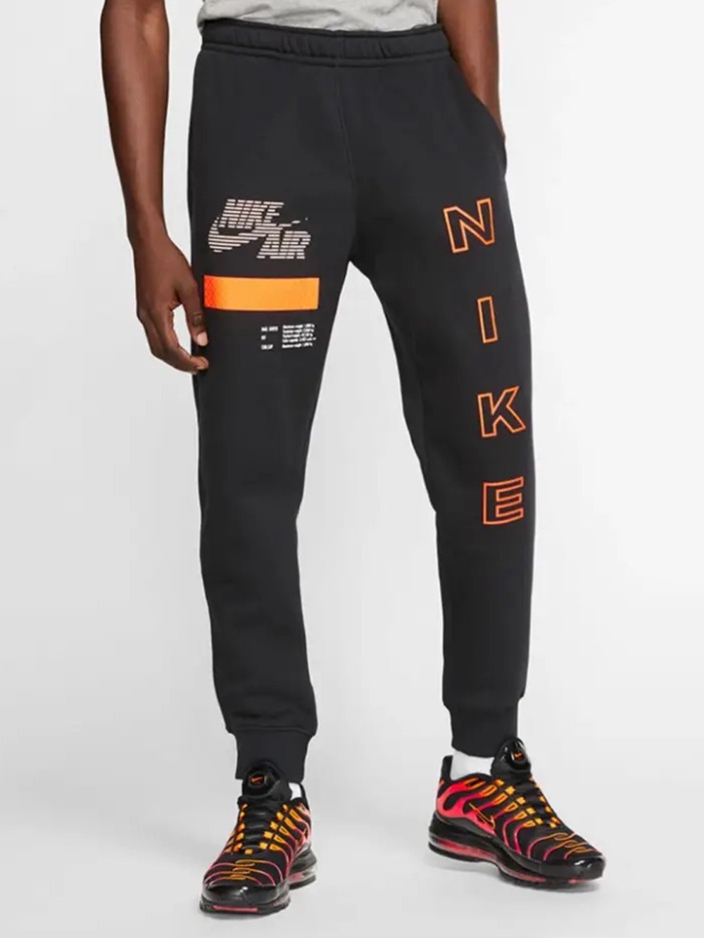 Nike Air Max Just Do It Jogger Sweatpants Black‎ Retro CU4577-010 Sz Large